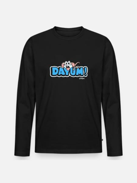 Damn says the darn mouse - Men's Premium Organic Long Sleeve Shirt - black