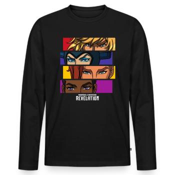 Masters Of The Universe Revelation Humans Eternia - Männer Premium Bio Langarmshirt - Schwarz - Vorne - Nico (187cm)