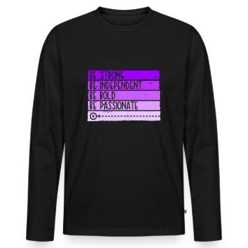 Women's Empowerment, Women's Day, Feminist - Men's Premium Organic Long Sleeve Shirt - black - Front - Nico (187cm)