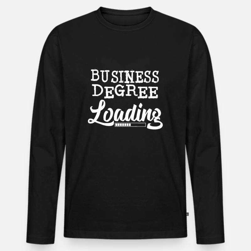 BUSINESS-Abschluss Loading College-Absolvent - Männer Premium Bio Langarmshirt - Schwarz