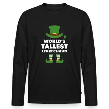Der größte Kobold der Welt - Männer Premium Bio Langarmshirt - Schwarz - Vorne - Nico (187cm)