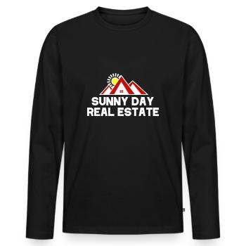 Sunny Day Real Estate Agent Realtor Funny - Men's Premium Organic Long Sleeve Shirt - black - Front - Nico (187cm)
