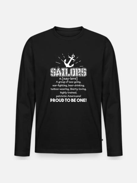 Sailor Sailor Definition - Men's Premium Organic Long Sleeve Shirt - black