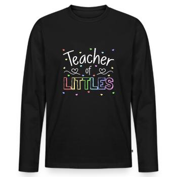 Lehrerin der Kindertagesstätte Pre-k Kindergarten - Männer Premium Bio Langarmshirt - Schwarz - Vorne - Nico (187cm)