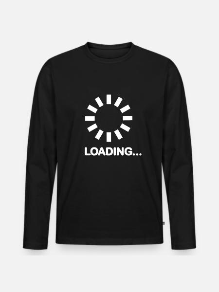 Loading bar - Men's Premium Organic Long Sleeve Shirt - black