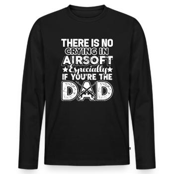 Airsoft Airsoft Dad - Men's Premium Organic Long Sleeve Shirt - black - Front - Nico (187cm)