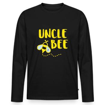 Onkel Biene Familie Matching Imker Imker - Männer Premium Bio Langarmshirt - Schwarz - Vorne - Nico (187cm)