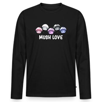 Genderfluid - Genderfluid Pride - Genderfluid Flag - Männer Premium Bio Langarmshirt - Schwarz - Vorne - Nico (187cm)