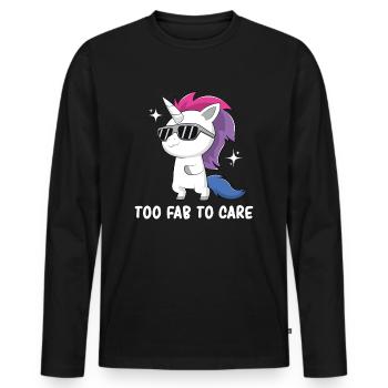 Bisexuel - Bisexuel Pride - Bisexuel Drapeau - T-shirt manches longues Premium bio Homme - noir - Devant - Nico (187cm)