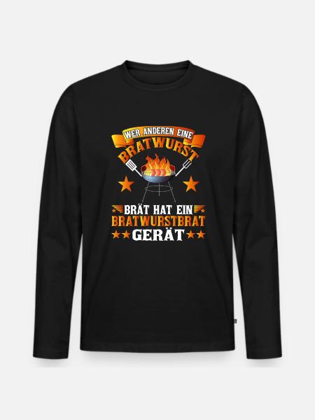 Official Federal GrillMaster Grill & Barbecue - Men's Premium Organic Long Sleeve Shirt - black