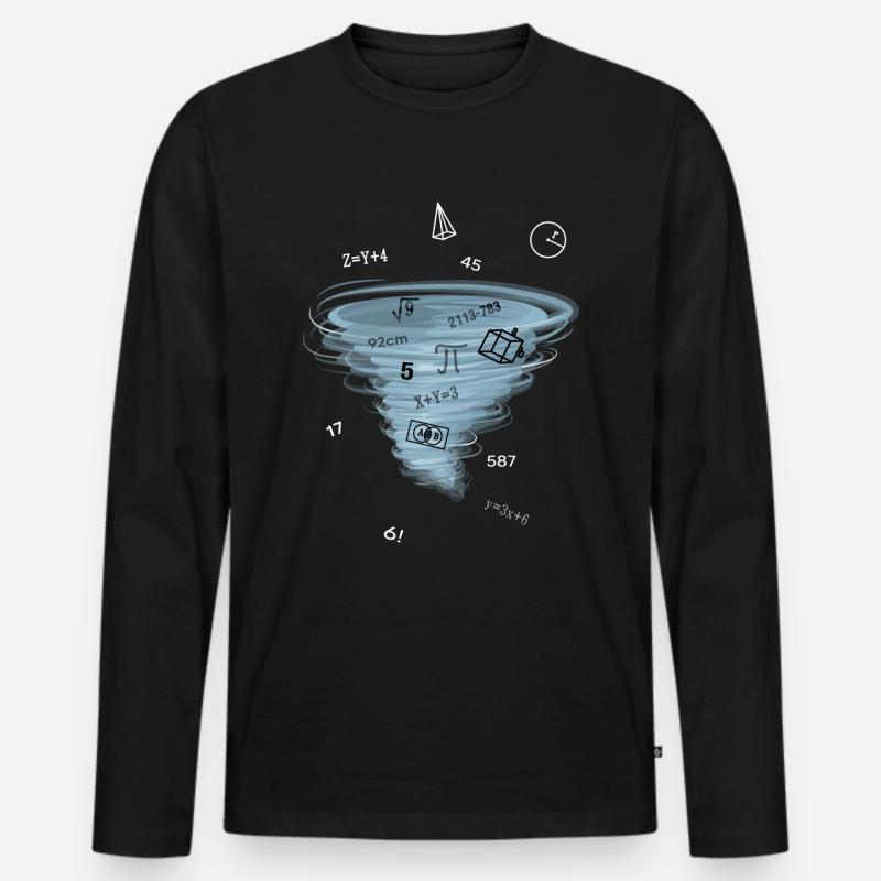 Math Lesson Mathematics Math Problem Solution Men's Premium Organic Long Sleeve Shirt