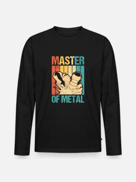 Master Of Metal Welding Welding - Men's Premium Organic Long Sleeve Shirt - black