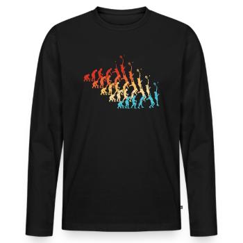 Paddle Tennis Paddle Raquette Paddle Homme - T-shirt manches longues Premium bio Homme - noir - Devant - Nico (187cm)