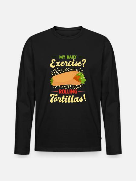 Mexico Tacos Mexican Tacos - Men's Premium Organic Long Sleeve Shirt - black