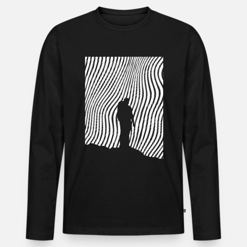 Klettern - (2) - Männer Premium Bio Langarmshirt - Schwarz