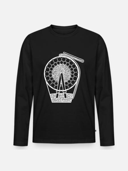 Feuerwerk Kugelbombe Pyrotechnik - Männer Premium Bio Langarmshirt - Schwarz
