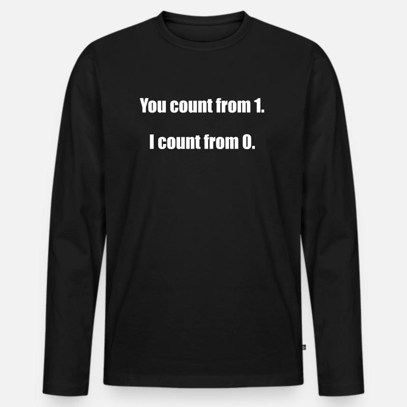 Programmierer, Software, Informatik, Developer - Männer Premium Bio Langarmshirt - Schwarz