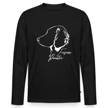 FRISIAN POINTER Profil Chiens Wilsigns - T-shirt manches longues Premium bio Homme - noir - Devant - Nico (187cm)