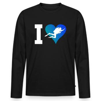 Diving Scuba Diver Scuba Divers Scuba Diving - Men's Premium Organic Long Sleeve Shirt - black - Front - Nico (187cm)