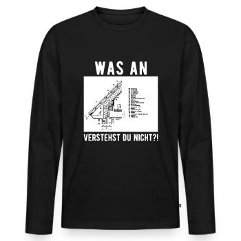 Dachdecker Dachdeckermeister Spengler Geschenk - Männer Premium Bio Langarmshirt - Schwarz - Vorne - Nico (187cm)