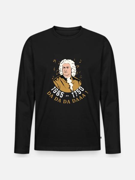 Johann Sebastian Bach - Men's Premium Organic Long Sleeve Shirt - black