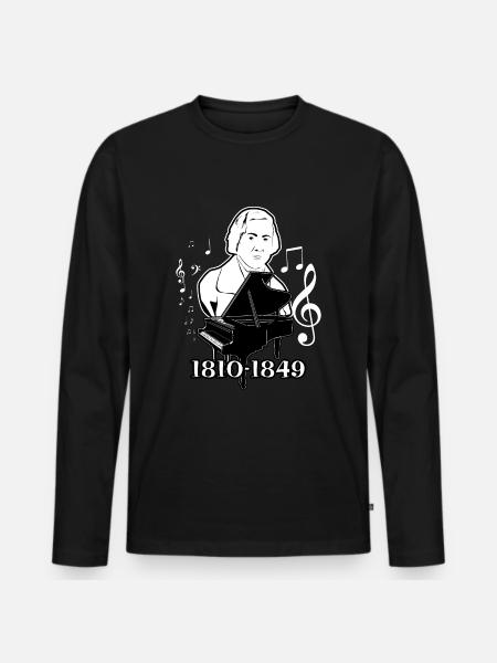 Frédéric Chopin - T-shirt manches longues Premium bio Homme - noir