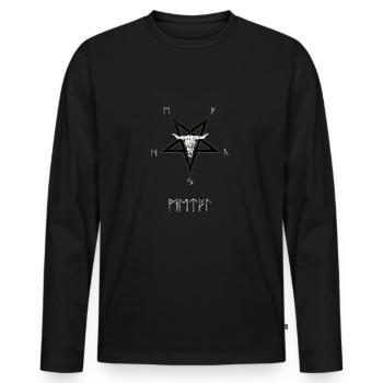Heavy Metal Death Metal Metal Music - Men's Premium Organic Long Sleeve Shirt - black - Front - Nico (187cm)