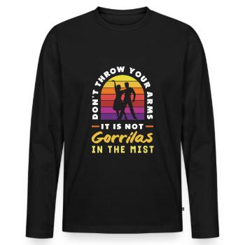 Tango et salsa - Parfait pour les fans de danse de salon - T-shirt manches longues Premium bio Homme - noir - Devant - Nico (187cm)