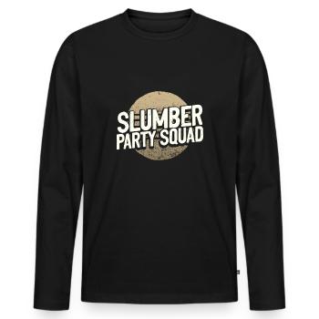 Sleepover Gifts Girl's Slumber Party Squad Gift - Men's Premium Organic Long Sleeve Shirt - black - Front - Nico (187cm)