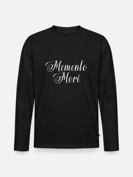 Memento Mori - T-shirt manches longues Premium bio Homme - noir
