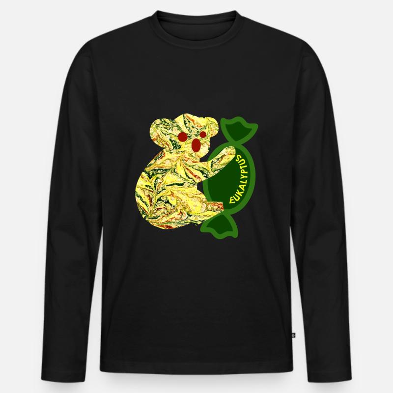 koala e 277 - Männer Premium Bio Langarmshirt - Schwarz