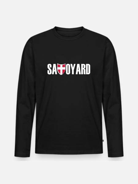 savoyard logo blc - Men's Premium Organic Long Sleeve Shirt - black