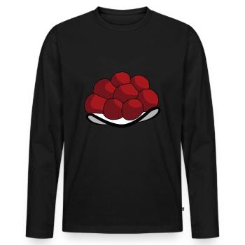 Black Forest Bollenhut Swabian motif - Men's Premium Organic Long Sleeve Shirt - black - Front - Nico (187cm)