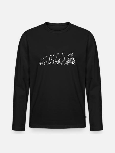 Cykelcykling Cyklister Cyklister Cyklister Cyklister - Premium økologisk langærmet T-shirt til mænd - sort