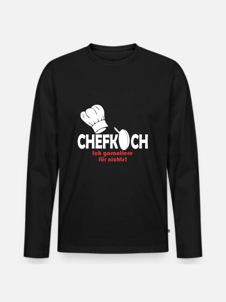 Chef - T-shirt manches longues Premium bio Homme - noir
