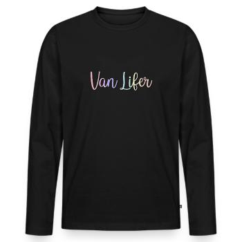 VAN LIFE VANLIFER NOMADS - T-shirt manches longues Premium bio Homme - noir - Devant - Nico (187cm)