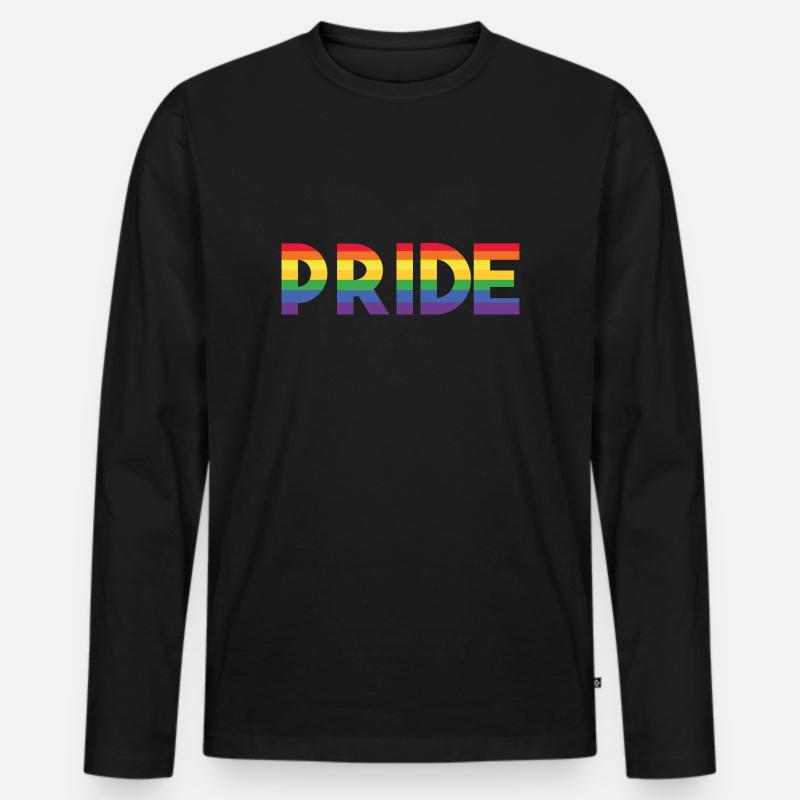 Stolz - Männer Premium Bio Langarmshirt - Schwarz