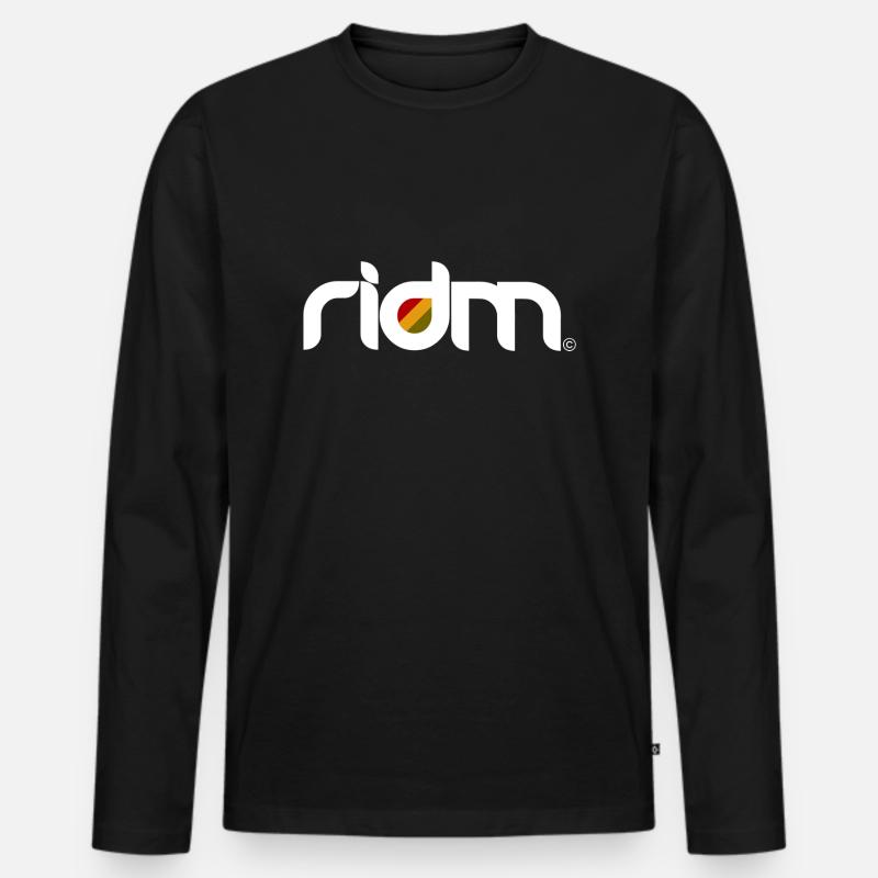 ridm logo - Männer Premium Bio Langarmshirt - Schwarz