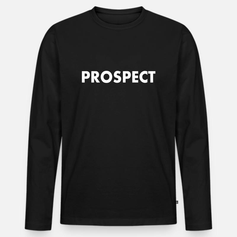 Prospect - Männer Premium Bio Langarmshirt - Schwarz