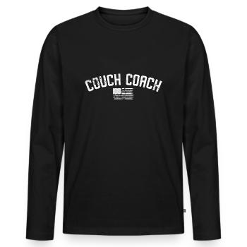 Coach Character Builder Attitude - Männer Premium Bio Langarmshirt - Schwarz - Vorne - Nico (187cm)