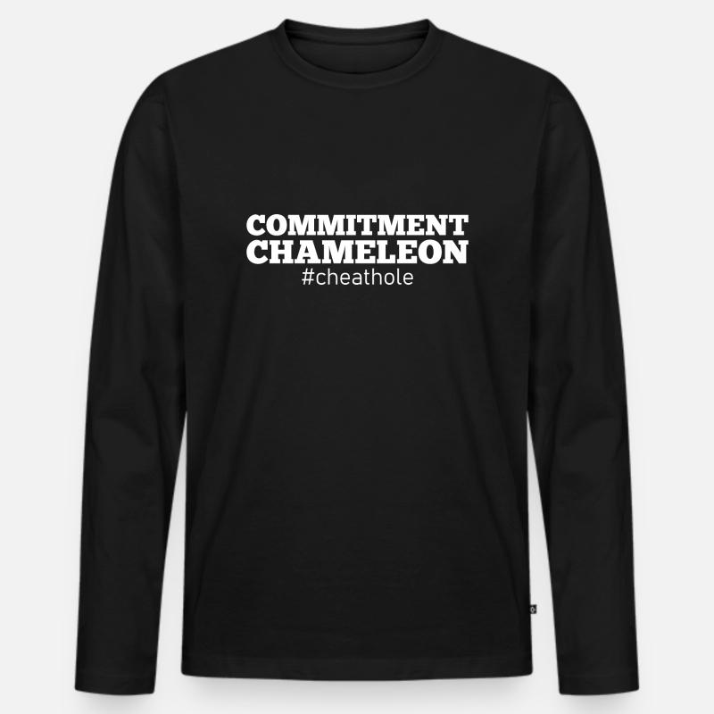 Cheater Relationship Revenge Cheating Disloyal - Männer Premium Bio Langarmshirt - Schwarz