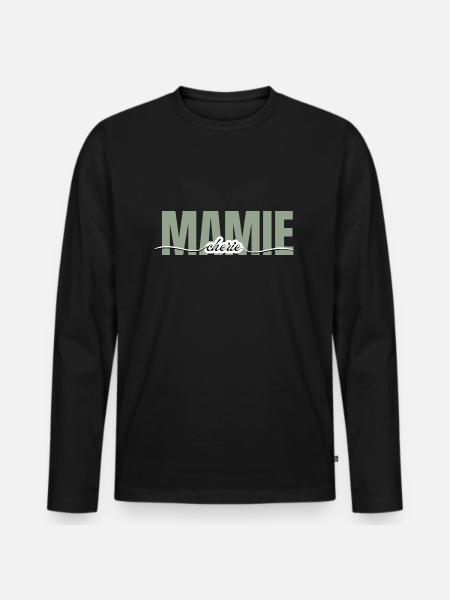 Granny Darling - Grandma Gift - Men's Premium Organic Long Sleeve Shirt - black
