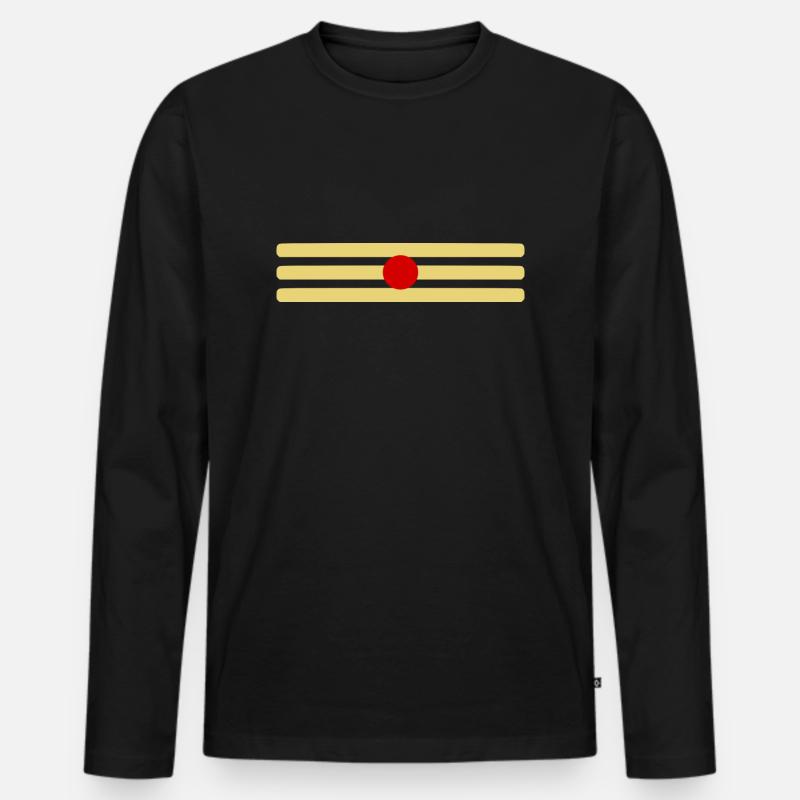 Shiva Shadu - Männer Premium Bio Langarmshirt - Schwarz