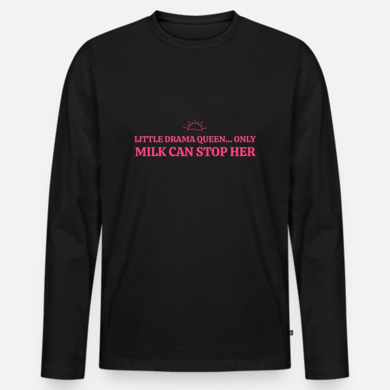 Babysprüche - Männer Premium Bio Langarmshirt - Schwarz