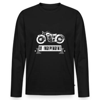 Moto Bike Bicycle Club MC Bestseller Cadeau - T-shirt manches longues Premium bio Homme - noir - Devant - Nico (187cm)