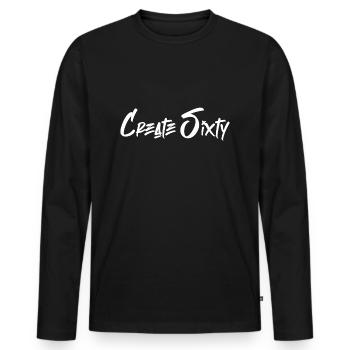 Create Sixty Merch - Männer Premium Bio Langarmshirt - Schwarz - Vorne - Nico (187cm)