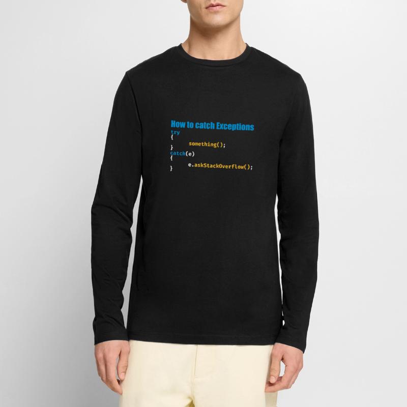 Programmierer, Software, Informatik, Developer Männer Premium Bio Langarmshirt