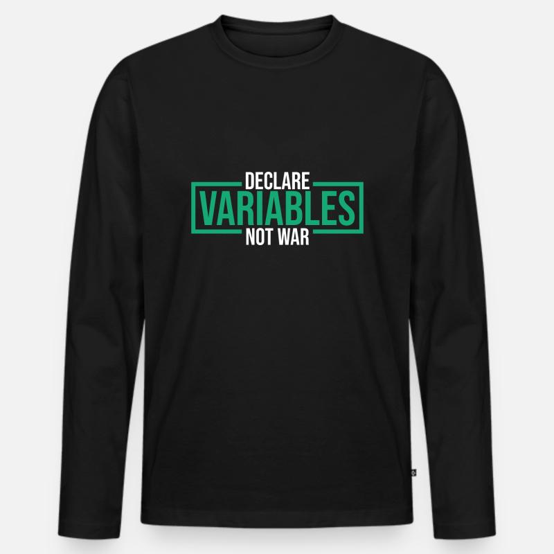 Java Developer - Männer Premium Bio Langarmshirt - Schwarz