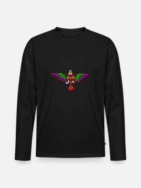 Tribal Eagle 3 - T-shirt manches longues Premium bio Homme - noir