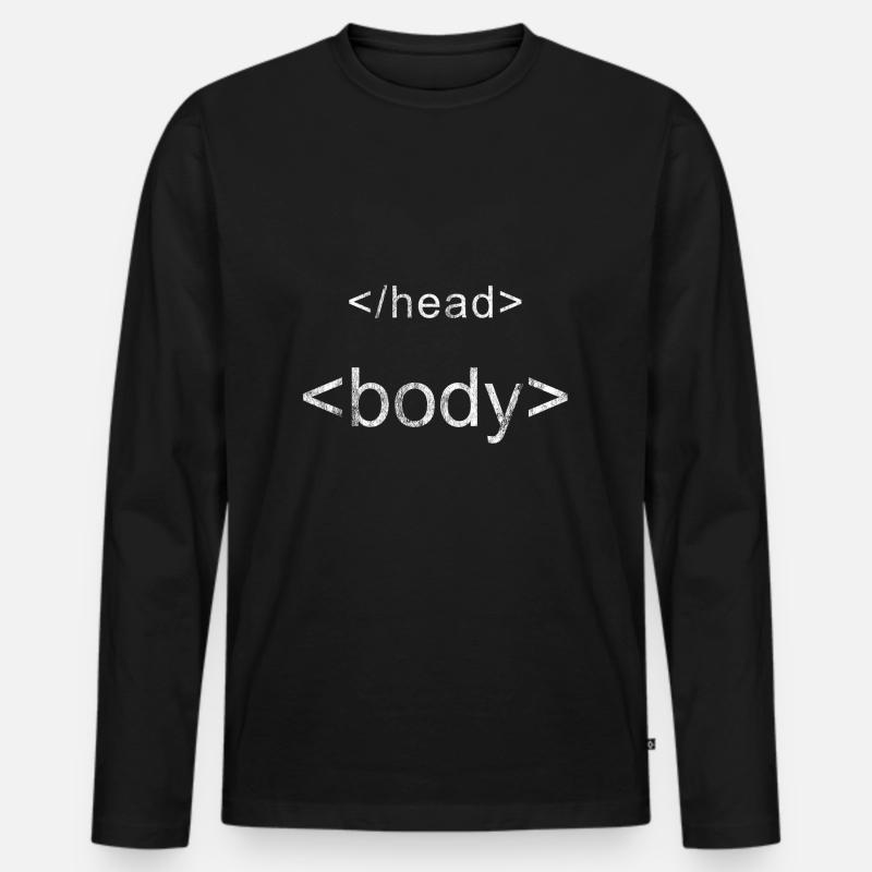 Programmation de chemise de programmeur - T-shirt manches longues Premium bio Homme - noir